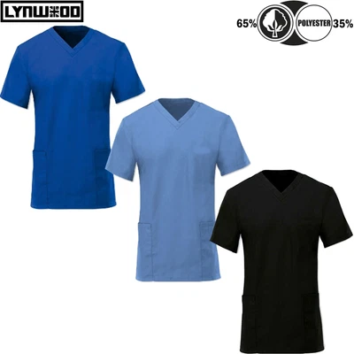 £11.99 • Buy Scrub Medical Uniform Top Women Men Tunic Nurse Hospital Work Wear Medical Tops