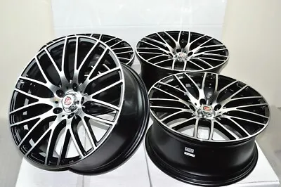 4 New DDR Zuki 18x8 5x114.3 40mm Offset Black Polished 18  Rims Wheels • $749