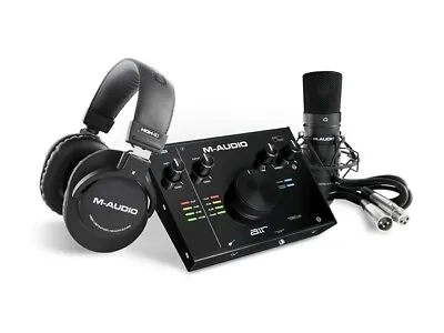 M-Audio Air 192/4 VSP 2x2 Audio USB Interface W/ Microphone/Headphones Black • $399