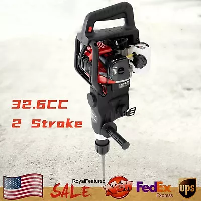 32.6CC 2 Stroke Gasoline Demolition Jack Hammer Drill Concrete Breaker Chisel • $168.16