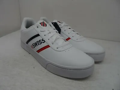 K-SWISS Men's Court Lite Spellout Low Casual Sneakers White/Corporate Size 12M • $41.24