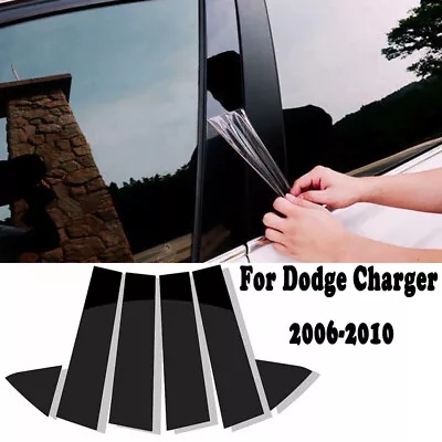 For Dodge Charger 2006 2007 2008 2009 2010 6pcs Window Pillar Posts Trim Cover • $11.06