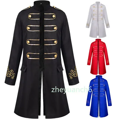 Cosplay Adult Men Medieval Steampunk Halloween Costume CoatJacket Party Carnival • $39.92