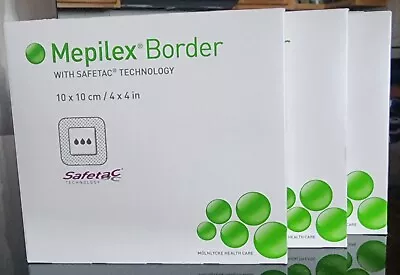 Mepilex Border 295300 Silicone Foam Dressing 4 X 4   - 3 Boxes Of 5 Exp 02/2024 • $65