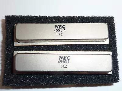 Lot Of 2 NEC 45561A 5X2 Transistor Rf Microwave Crystal Aerospace Military Gold • $9.95