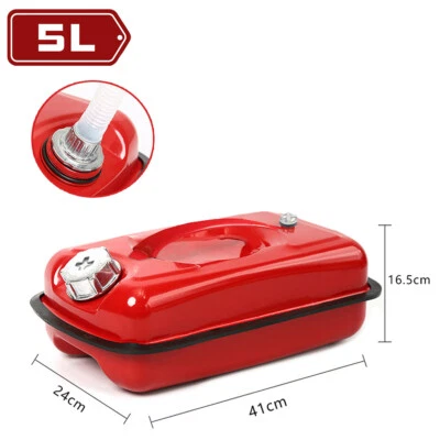 $99.99 • Buy Red 5L Portable Jerry Can For Boat/4WD/Car/Camping Petrol/Fuel Built-in Spout