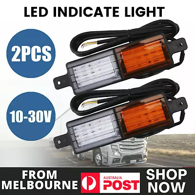 2x 30 LED Bullbar Indicator Lights Front Park DRL Amber Marker Lamp For ARB TJM • $40.49