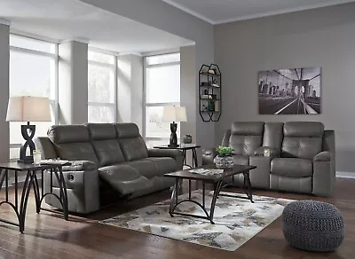$1295 • Buy Ashley Furniture Jeslo Reclining Sofa And Loveseat Living Room Set