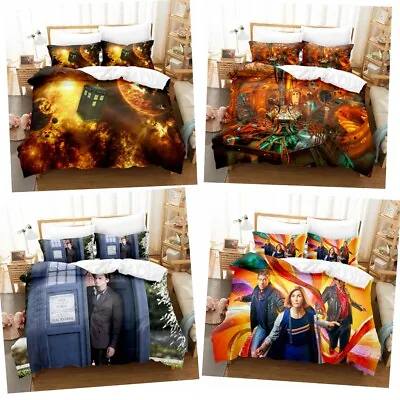 £29.47 • Buy Doctor Who Duvet Cover Bedding Set+Pillowcase Quilt Cover Size Single/Double SK
