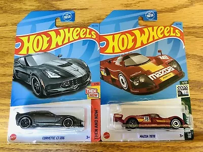 2023 Hot Wheels K Case Lot Of 2 Corvette C7 Z06 + Mazda 787B • $9.49