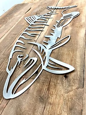 Tiger Musky Metal Sign Cabin Sign Musky Sign Metal Art Muskellunge • $59