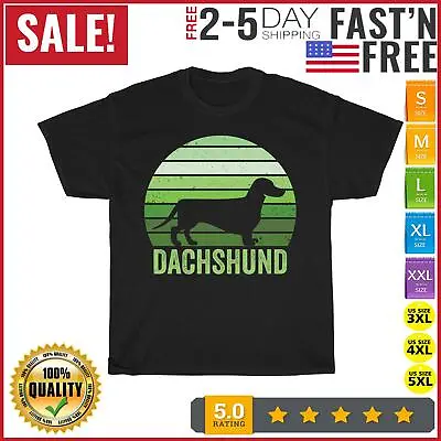 DOG  Dachshund Vintage T Shirt Men Fashion 2023 Women T Shirt Short Sleeve NEW • $10.99