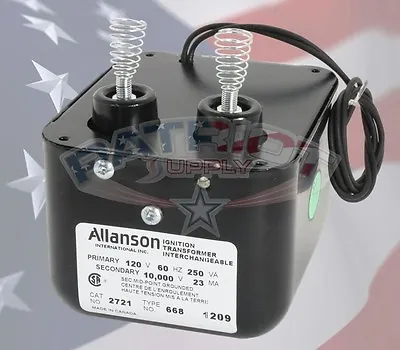 Allanson 2721-668 120V In 10000V Out Ignition Transformer For Wayne HS Burners • $68.55