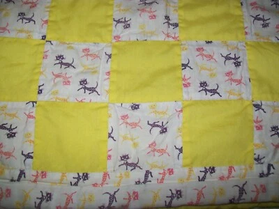 $14.99 • Buy Vintage Quilt Cat Fabric