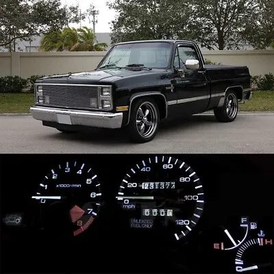 Gauge Cluster LED Dashboard Bulbs White For Chevy 1973-1987 C10 C20 C30 Truck • $9.96