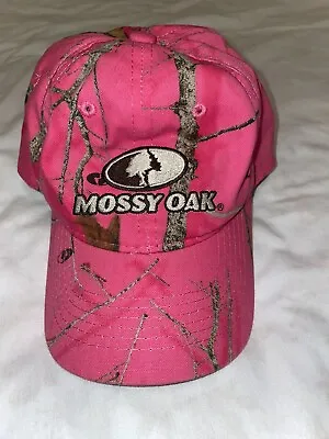 Mossy Oak Pink Camo Baseball Hat Cap Adjustable Strapback Camoflauge • $6.99