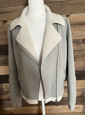 Michael Kors Gray Jacket With Sherpa Lining In Size M Great Shape • $20