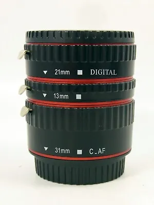 Canon Eos Fit Af Digital Extension Tube Set 13mm 21mm 31mm • £17.99