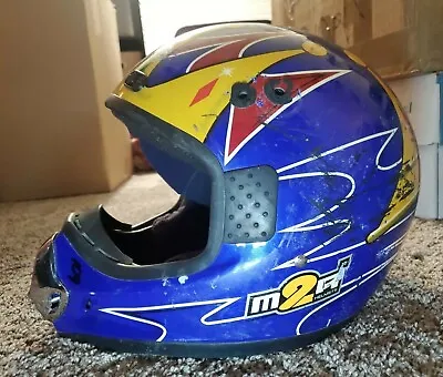 M2R Motorcross Helmet Mens L Dirtbike MX ATV Racing OX350 AP Designs EUC • $10