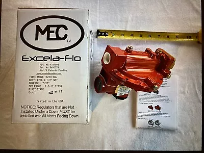 MEC Excela-Flo MEGR-1622H-HGJ First Stage LP-Gas Regulator 10psi 1/2”FNTP • $36.95