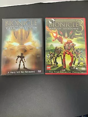 Bionicle 1&3: Mask Of Light Legends Of Metric  Web Of Shadows (DVD) Only • $9.95