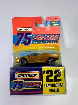 Matchbox 75 Challenge #22 Lamborghini Diablo Gold • $7.99