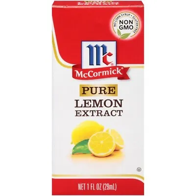 McCormick Pure Lemon Extract 1 Fl Oz — Old Stock • $9.95