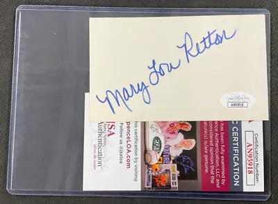 Mary Lou Retton Signed 3x5 Index Card JSA Certified US '84 Olympic Gymnast AUTO! • $35