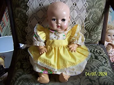 Effanbee 1950 Dy-Dee Baby 20” Doll Rubber & Hard Plastic With Applied Ears  • $15.99