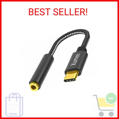 USB C To 3.5mm Headphone Adapter - USB Type C To AUX Audio Jack Hi-Res DAC Dongl • $17.99