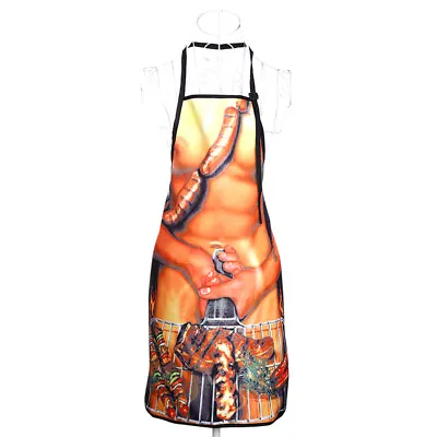 Funny Apron Muscle Man Apron Dinner Party Cooking Apron Adult Cuisine Pinaf  ZP • $4.52