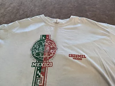 Cozumel Mexico Men's T-Shirt Large  Tribal Style M&o Gold Extra Large. HH 931 • $9.32