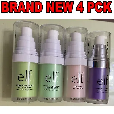 E.L.F. Tone Adjusting Face Primer 14mL N.GREEN/LAVENDER/SALICYLIC ACID/PORELES • $45