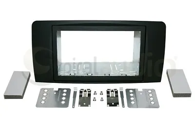 MERCEDES BENZ R Class 2006-2012 Radio Dash Kit 2DIN RUBBERIZED BLACK KT-MB003RB • $89.99