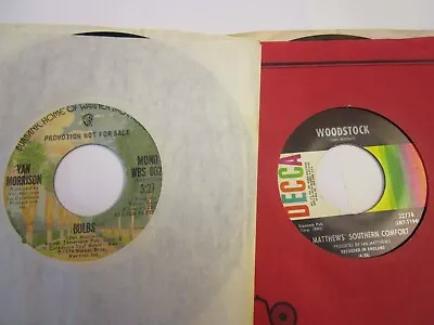 VAN MORRISON  Bulbs  Rare Promo 45 From 1974    + BONUS  WOODSTOCK   Q35 • $7.20