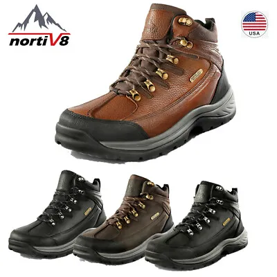 NORTIV8 Men's Hiking Trail Boots Outdoor Trekking Tactical Work Waterproof Shoes • $59.99