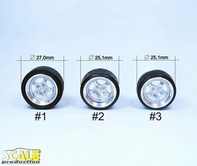 Scale Production 1/24 1/25 18  Compomotive Wheels #3 W/Nankang Tyres • $42.95