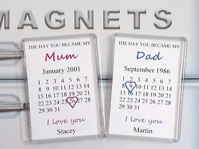 'The Day You Became My' -Magnet - Mum Mother Dad Father Nan Grandad - Christmas • £2.45