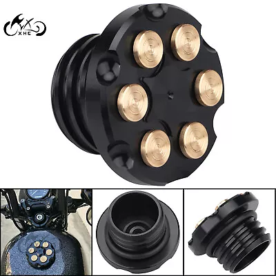 $13.98 • Buy Motorcycle Fuel Gas Cap Oil Tank Cover For Harley Softail Dyna Low Rider FLHR US