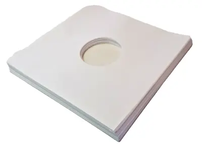 100 12  LP Vinyl Record Inner Sleeve Acid Free Medium Weight White Paper FREE SH • $28.97