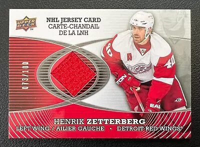 Zetterberg Insert  Jersey Card  From 2008-09 Upper Deck McDonald's #/100 • $29.13