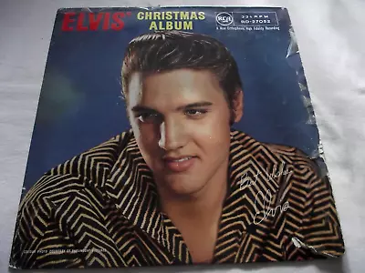 ELVIS PRESLEY ~ ELVIS' CHRISTMAS ALBUM ** 1957 UK 1st RCA LP RD-27052 *CHECK SLV • $6.96