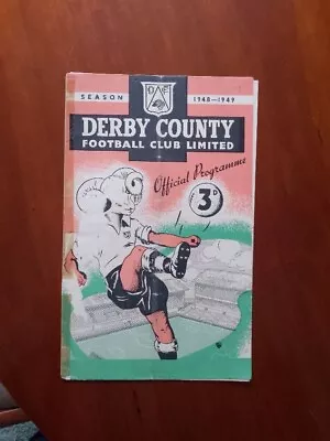 Derby County V Southport 1949 F.A Cup 3rd Round Football Programme • £6.50