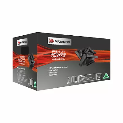 Matador 10kg Premium Lumpwood Charcoal BBQ Fuel • $55.95