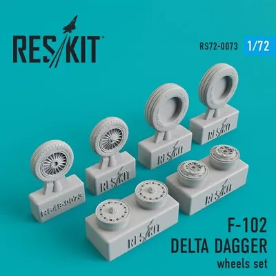1/72 Reskit RS72-0073 F-102 Delta Dagger Wheels Set • $12