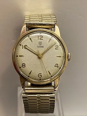 Men's Vintage 9ct Gold Rolex Tudor Wrist Watch Manual Wind • $350.96