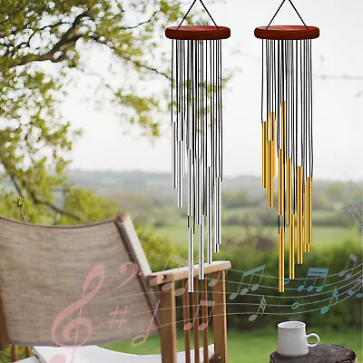 12 Tubes Aluminium Tube Wind Chimes Large Church Bells Outdoor Garden Home Decor • $10.59