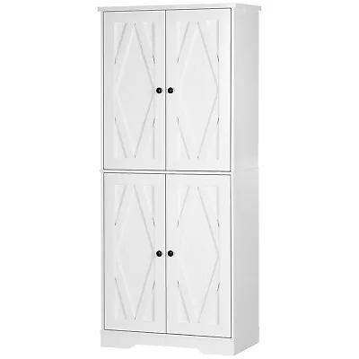 71  TALL Kitchen Pantry Storage Cabinet With Doors And Shelves For Dining Room • $218.39