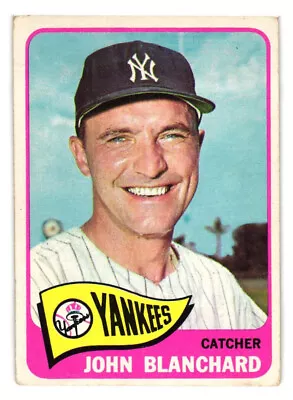 1965 Topps Baseball HIGH #388 John Blanchard VG-EX+ New York Yankees Free Ship • $5.25