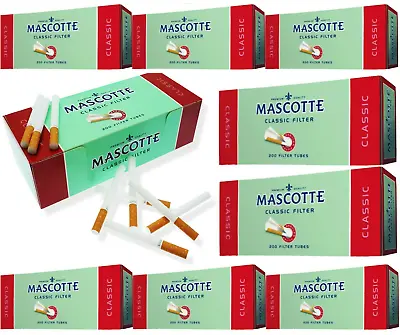 £4.79 • Buy MASCOTTE Classic Filter TUBES Tips Paper Smoking Cigarette Fill Tobacco Tubes
